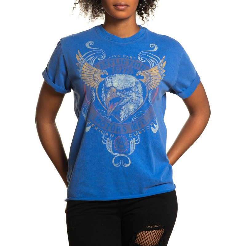 Ac Intervention Tee|VICTORIA BLUE PIGMENT DYE|XS|S|M|L|XL|2X