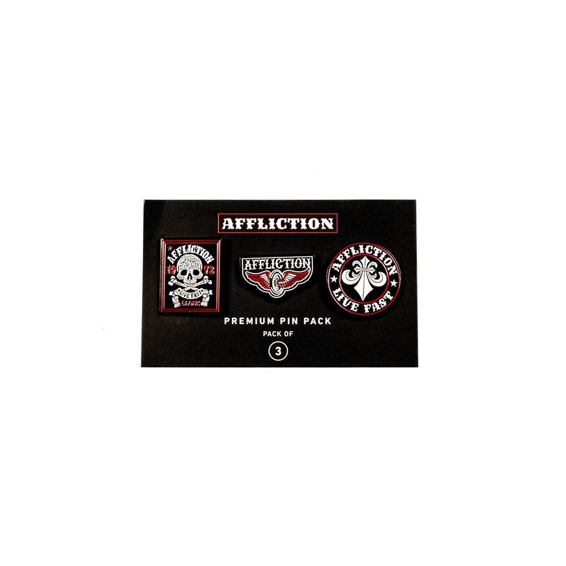 Affliction Premium Pin Pack|BLACK/WHITE/RED|OS