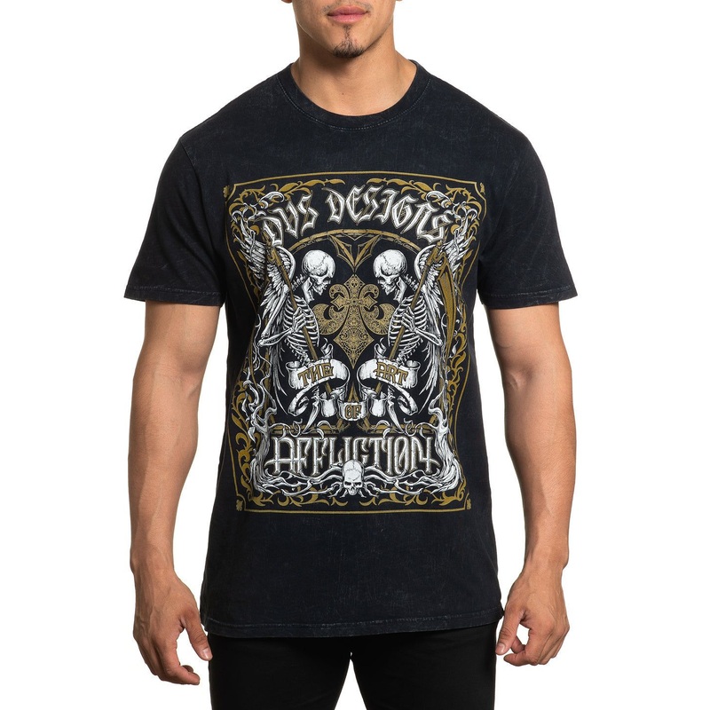 Art Of Affliction Tee|BLACK LAVA WASH|S|M|L|XL|2X|3X|4X