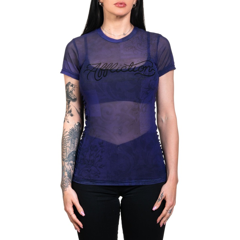 Izzy Tee|SAPPHIRE BLUE/BLACK|XS|S|M|L|XL|2X
