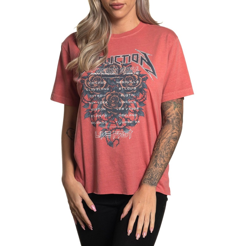 Poison Rose Tee|STRAWBERRY PIGMENT DYE|XS|S|M|L|XL|2X