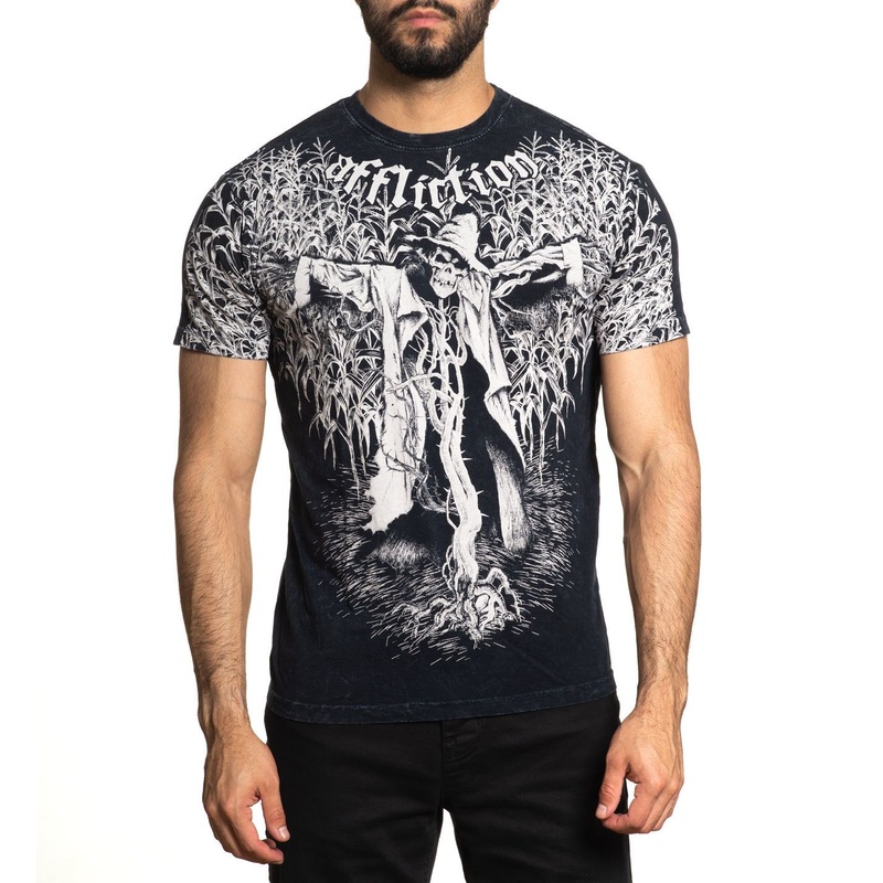 Scarecrow Tee|BLACK LAVA WASH|MILITARY GREEN LAVA WASH|AFF.YELLOW OIL STAIN|XS|S|M|L|XL|2X|3X|4X