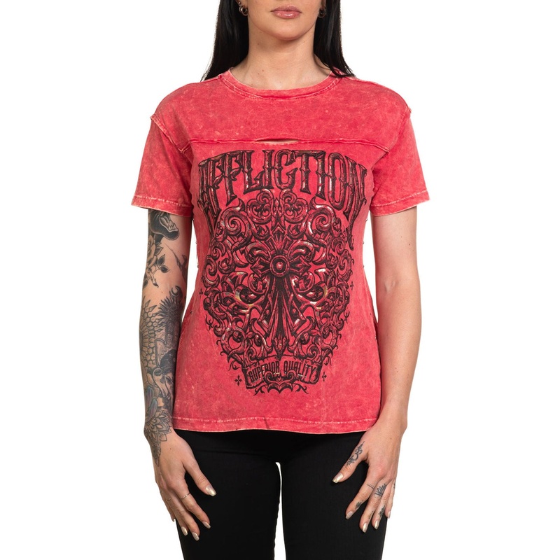Solution Tee|TANGO RED LAVA WASH|XS|S|M|L|XL|2X