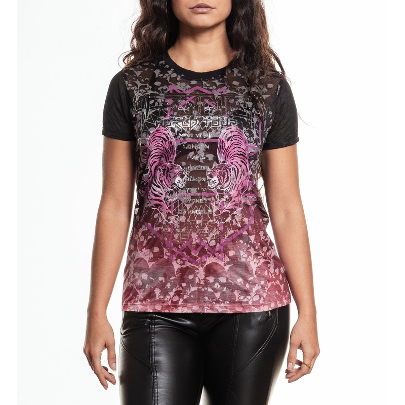 Ac Tiger Tee|WHITE SKULL BURNOUT/SUBLIMATN|XS|S|M|L|XL|2X