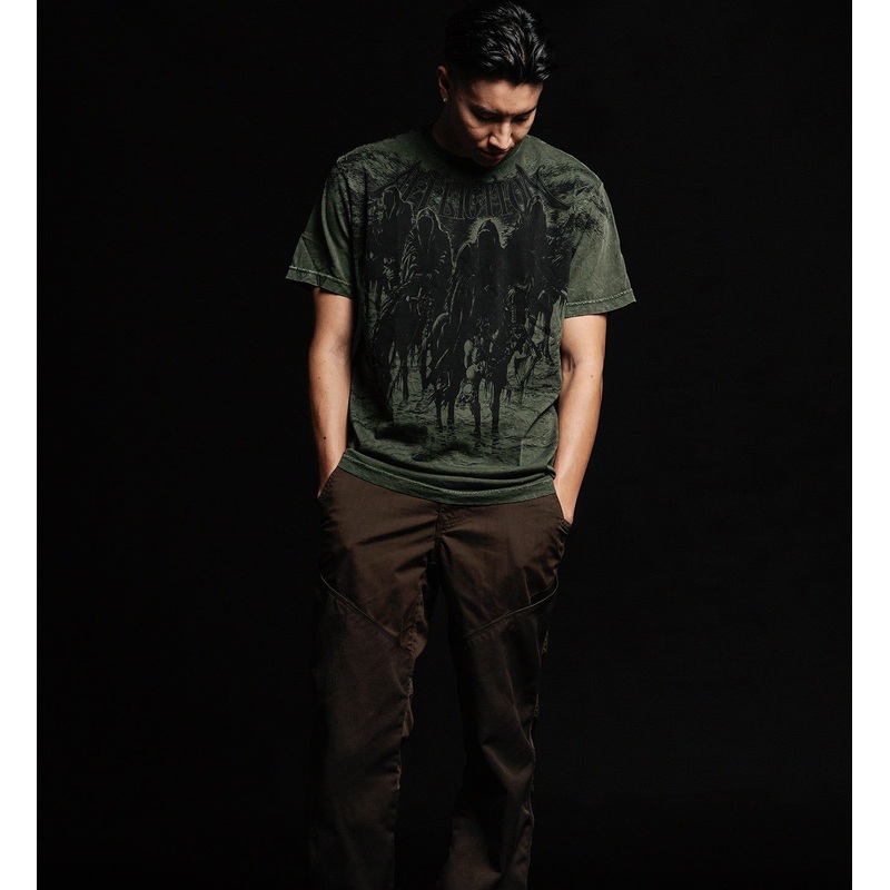 Black Night Tee|MILITARY GREEN LAVA WASH|XS|S|M|L|XL|2X|3X|4X