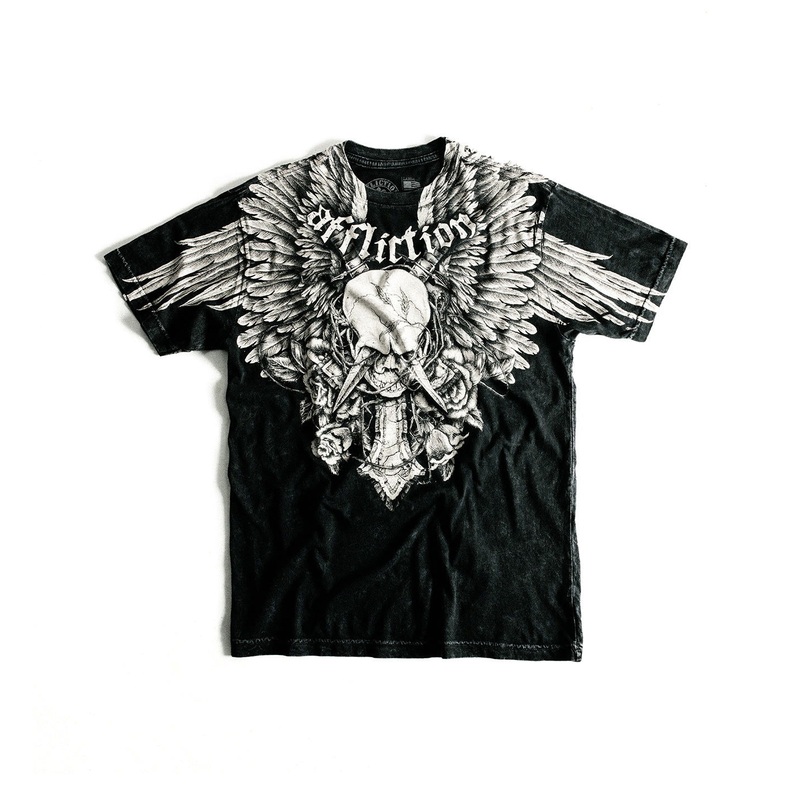 Crossed Over Tee|BLACK LAVA WASH|XS|S|M|L|XL|2X|3X|4X|5X