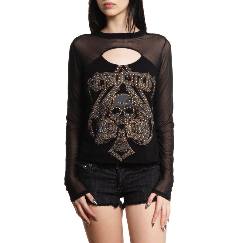 Hollow Point LS Top|BLACK|XS|S|M|L|XL|2X