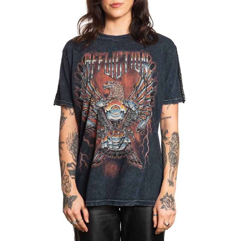 Iron Eagle Tee|BLACK LAVA WASH|XS|S|M|L|XL|2X