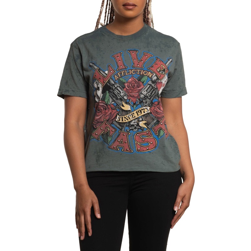 Love Gun Tee|SAGE LEAF|XS|S|M|L|XL|2X