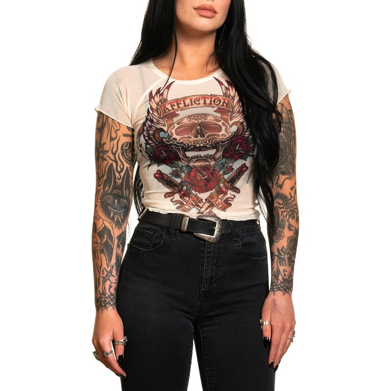 Screamin Roses Tee|NUDE|XS|S|M|L|XL|2X