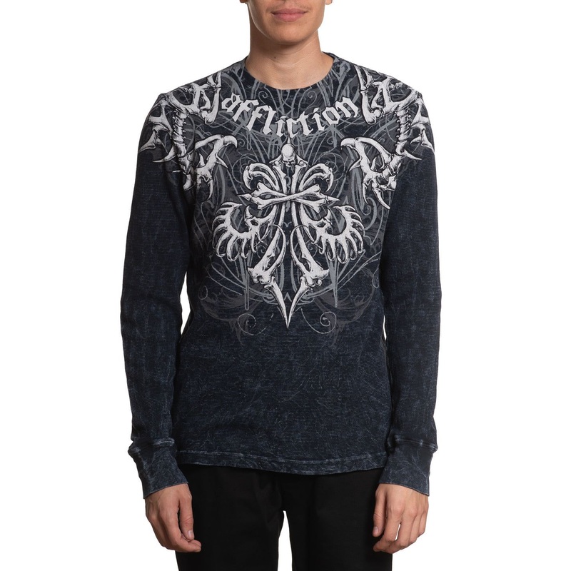 Skeleton LS Thermal|BLACK LAVA WASH|XS|S|M|L|XL|2X|3X|4X