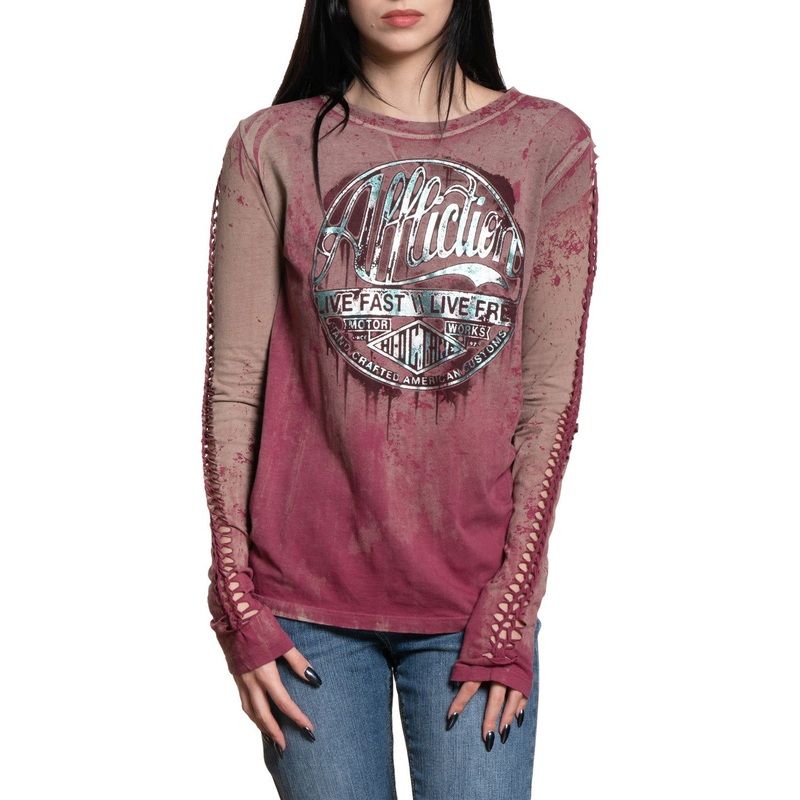 Ac Oxidized LS Tee|MOHOGANY|XS|S|M|L|XL|2X