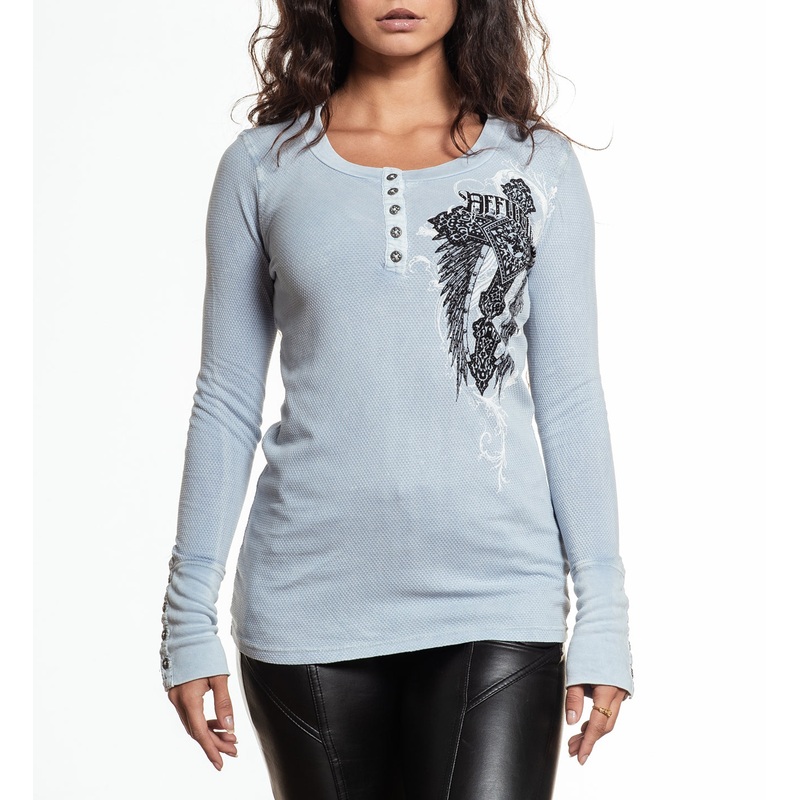 Arctic Light LS Henley|ASHLEY BLUE LAVA WASH|XS|S|M|L|XL|2X