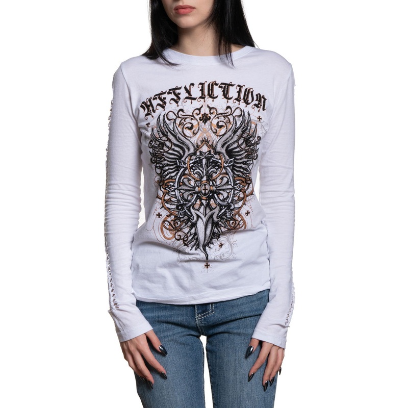 Awakening Light LS Tee|WHITE|XS|S|M|L|XL|2X
