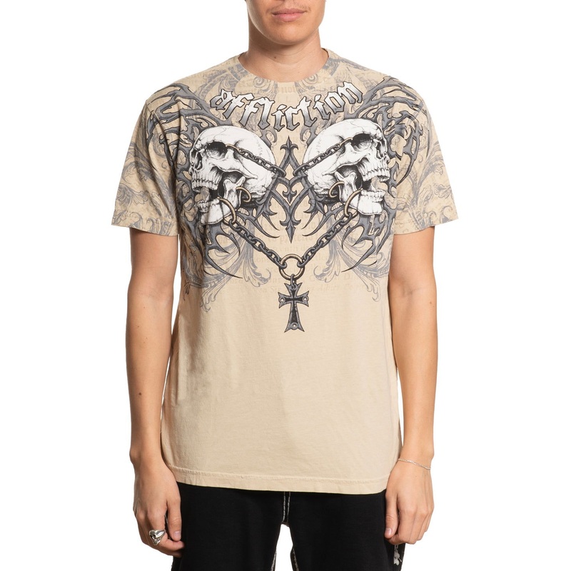 Collapse Tee|SAND|BURGANDY LAVA WASH|XS|S|M|L|XL|2X|3X|4X|5X
