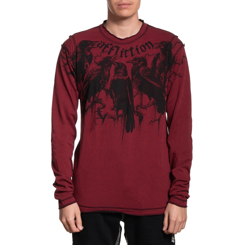 Crows LS Rev. Thermal|BURGANDY/BLACK|XS|S|M|L|XL|2X|3X|4X
