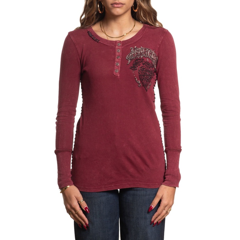 Feint Illusion LS Thermal|BURGANDY LAVA WASH|XS|S|M|L|XL|2X