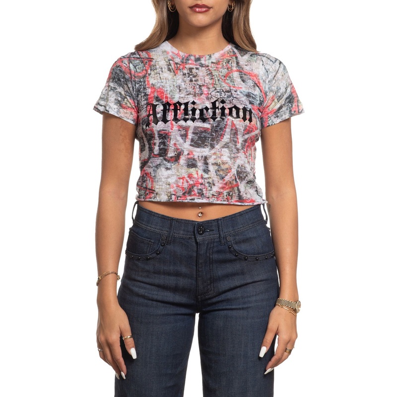Punk Tee|WHITE BURNOUT|XS|S|M|L|XL|2X