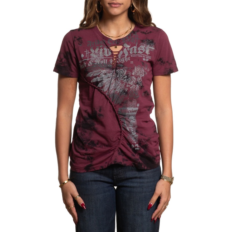 Rock Speed Tee|MAHOGANY/BLACK CRYSTAL WASH|XS|S|M|L|XL|2X