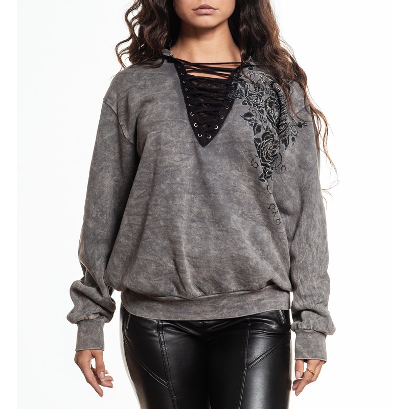 Secret Garden Hoodie|CHARCOAL HEAVY LAVA WASH|CHARCOAL SEAM WASH|XS|S|M|L|XL|2X