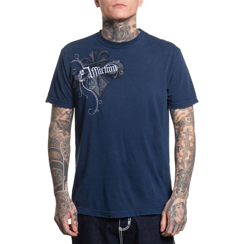 Stone Throw Tee|NAVY LT POTASSIUM SPRAY|XS|S|M|L|XL|2X|3X|4X
