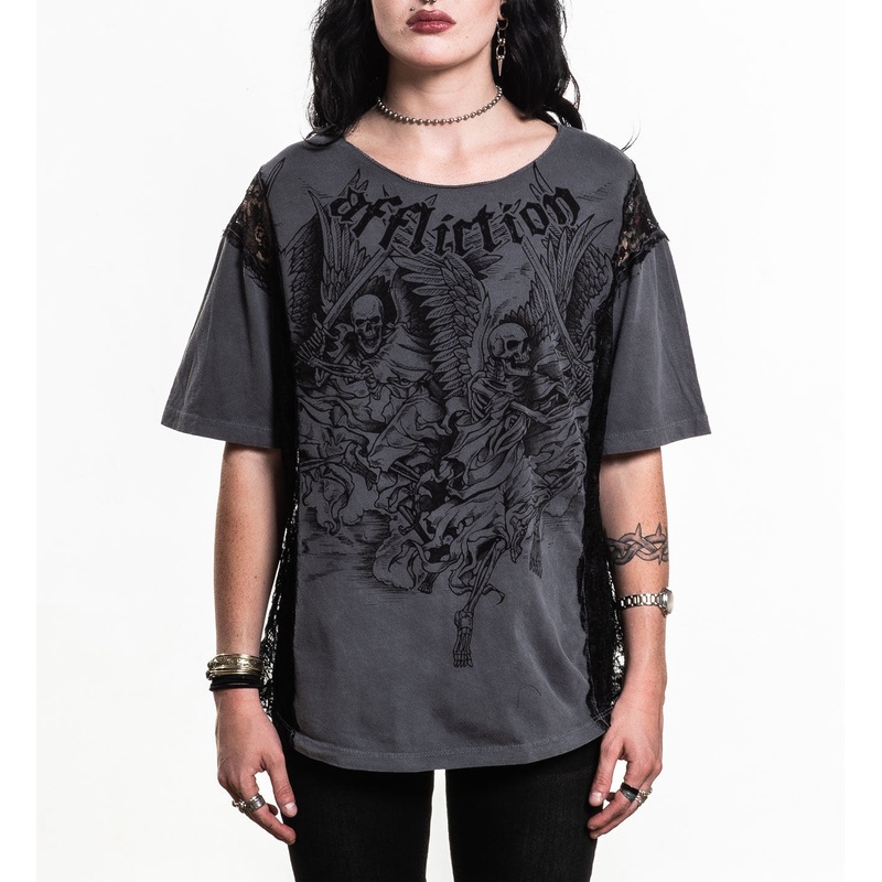 Archangel Tee|GREY PIGMENT DYE|XS|S|M|L|XL|2X