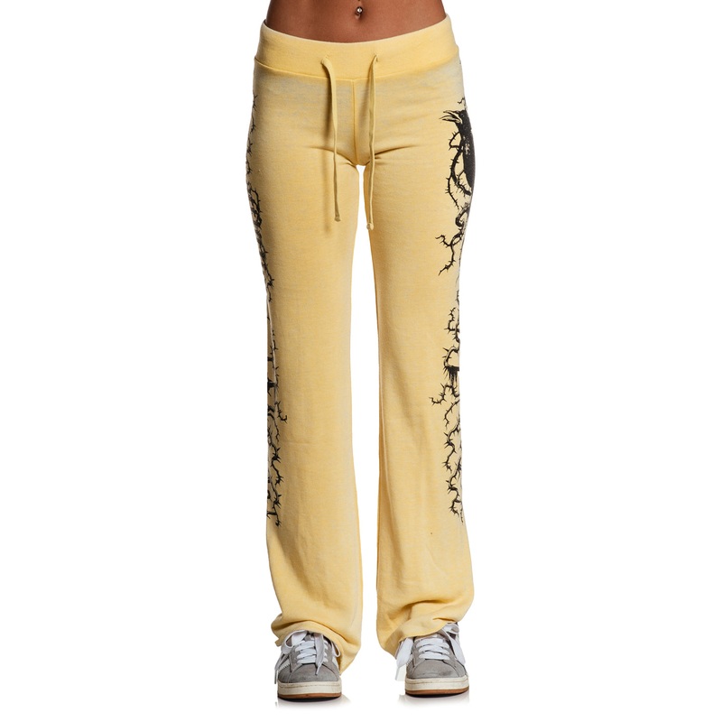 Crows Burnout Sweatpant|YELLOW|XS|S|M|L|XL