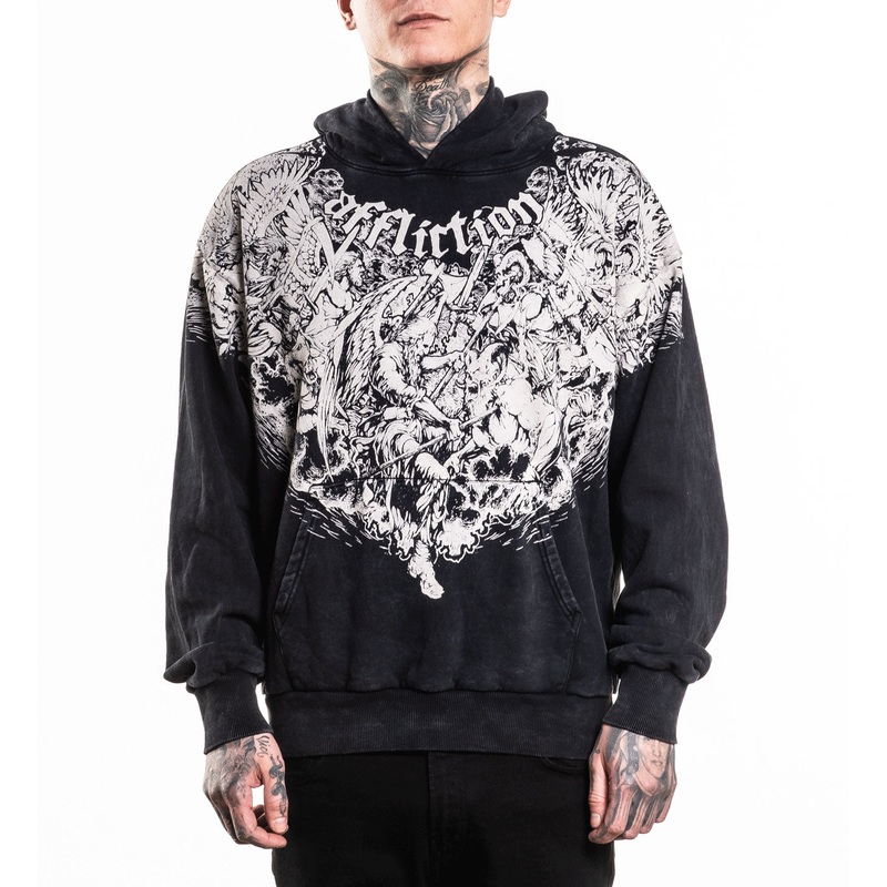 Immortal Burden Po Hoodie|BLACK LAVA WASH|XS|S|M|L|XL|2X|3X|4X
