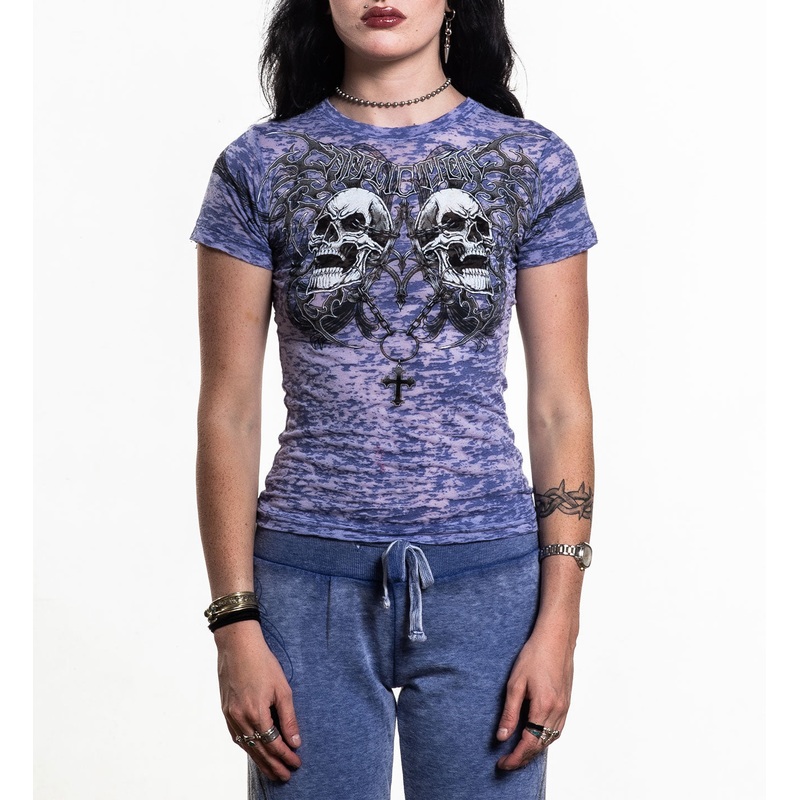 Shred Fest Tee|BLUE BURNOUT|XS|S|M|L|XL
