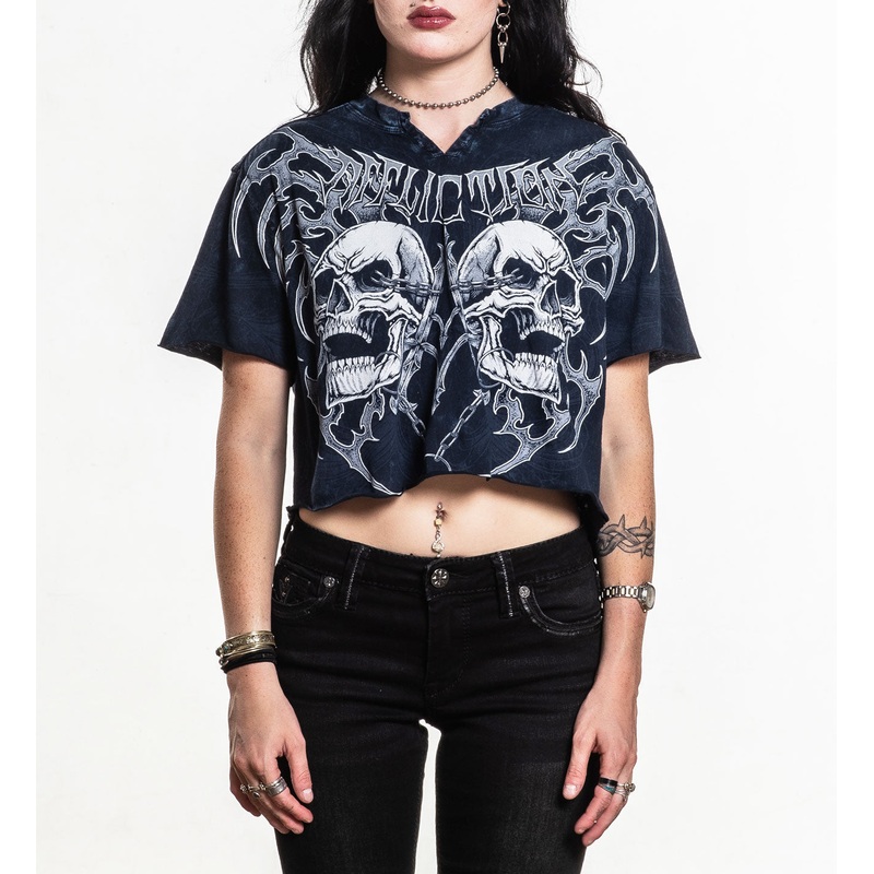 Shred Fest Top|BLACK HEAVY LAVA WASH|XS|S|M|L|XL|2X
