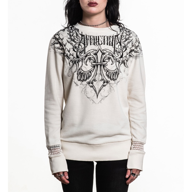 Vertibrate LS Crewneck|VINTAGE WHITE|XS|S|M|L|XL