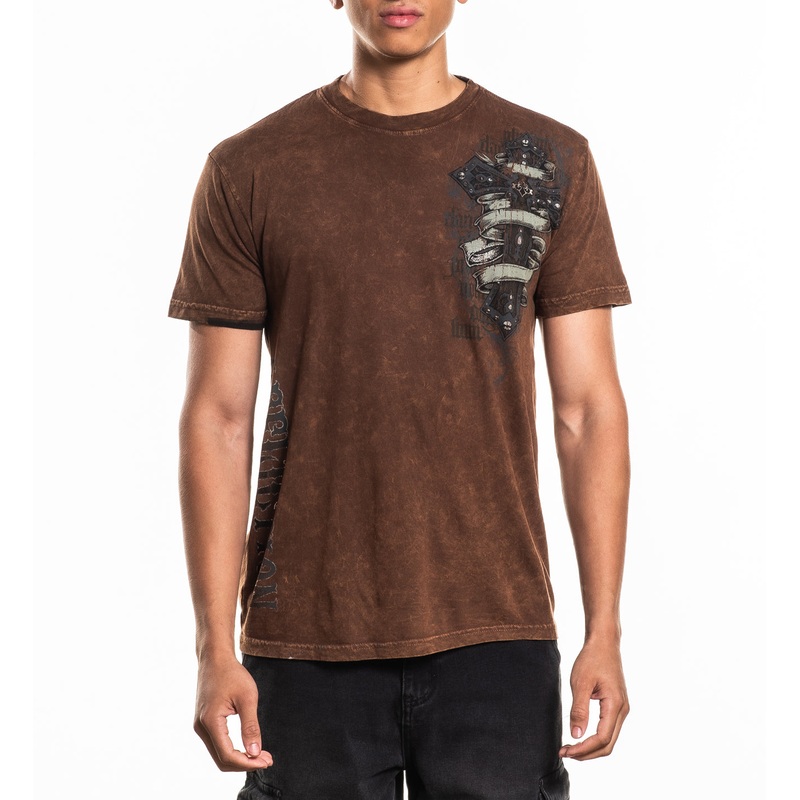 Wage Chaos Tee|DK.TOBACCO LAVA WASH|XS|S|M|L|XL|2X|3X|4X