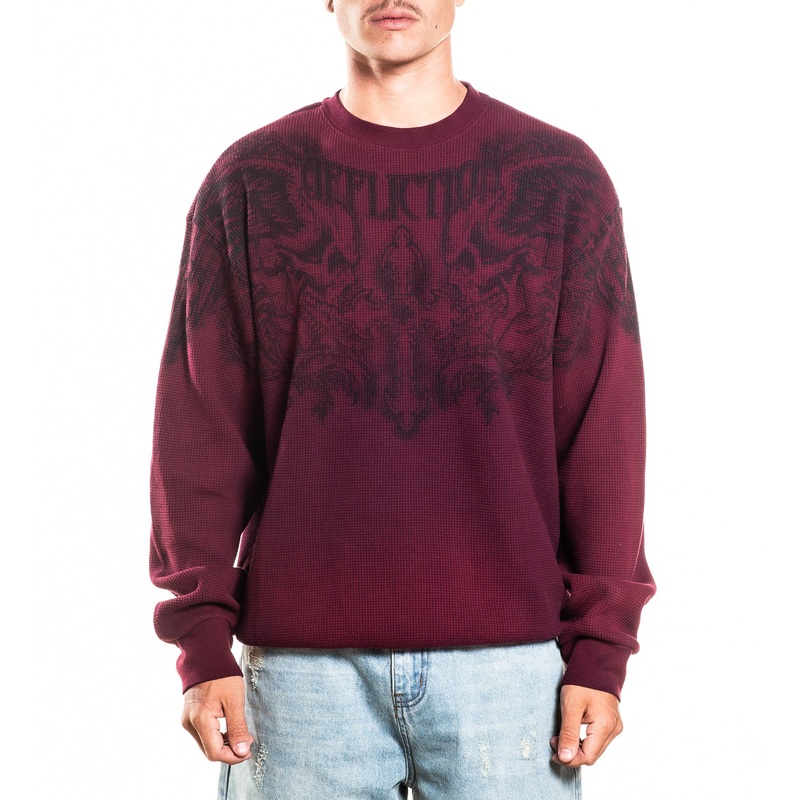 Winged Up LS Thermal|BURGUNDY POTASSIUM SPRAY|XS|S|M|L|XL|2X|3X|4X