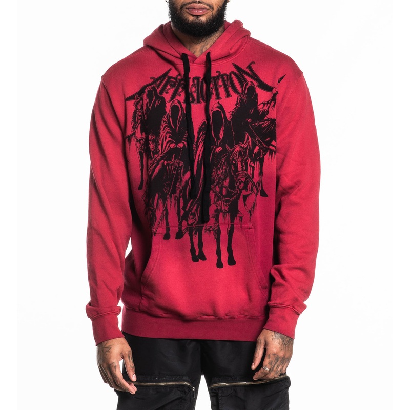 Black Night Po Hood|RED|XS|S|M|L|XL|2X|3X|4X