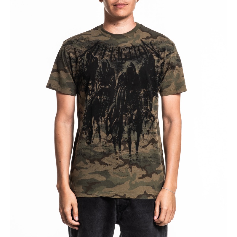 Black Night Tee|GREEN CAMO W/LAVA WASH|XS|S|M|L|XL|2X|3X|4X
