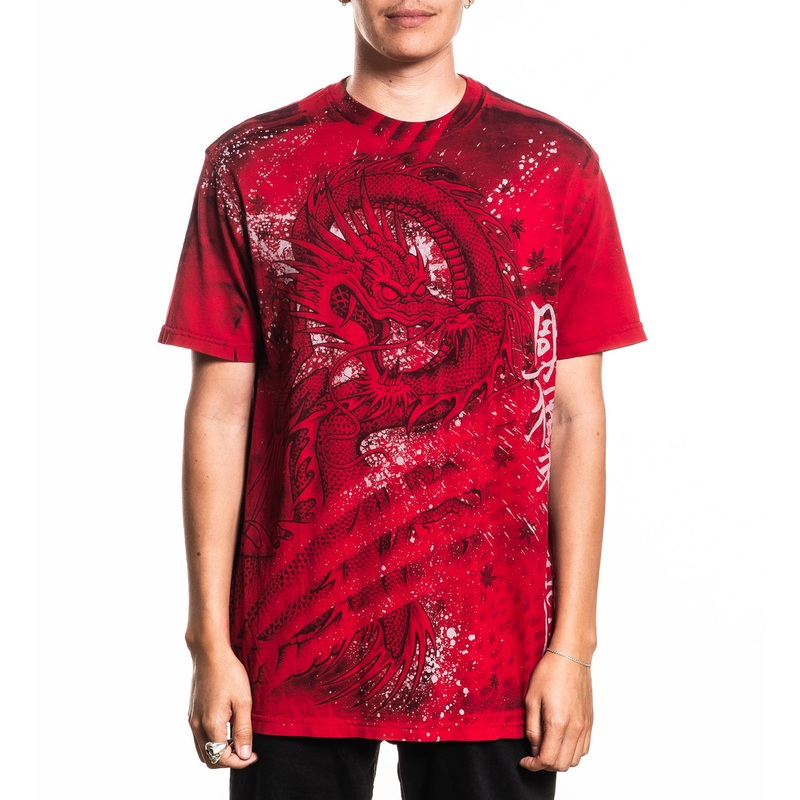 Bushido Dragon Tee|CHILI PEPPER|XS|S|M|L|XL|2X|3X|4X