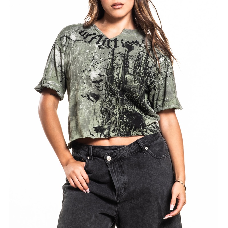 Cathedral Tee|OIL GREEN|XS|S|M|L|XL|2X