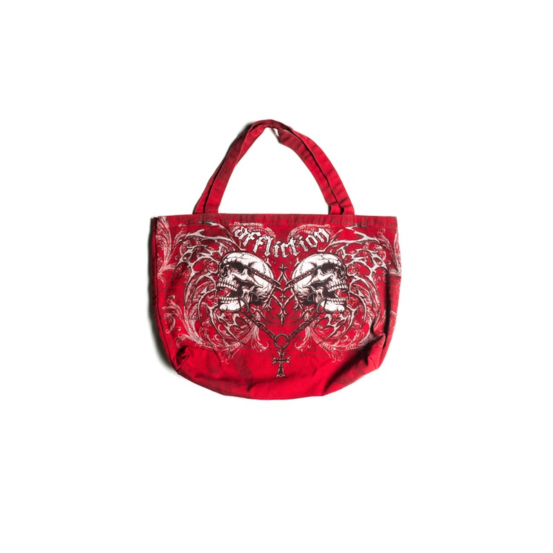 Collapse Tote|DK.RED/BURGUNDY CRYSTAL WASH|OS