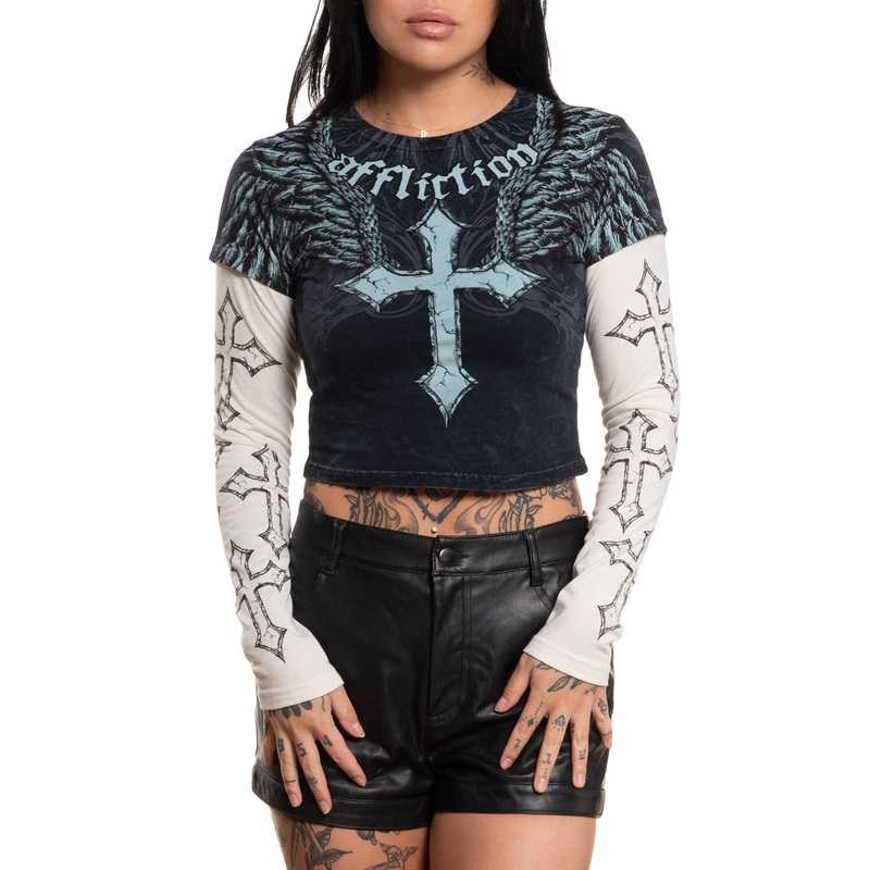 Criss Cross 2fer|BLK/VTG.WHT|XS|S|M|L|XL|2X