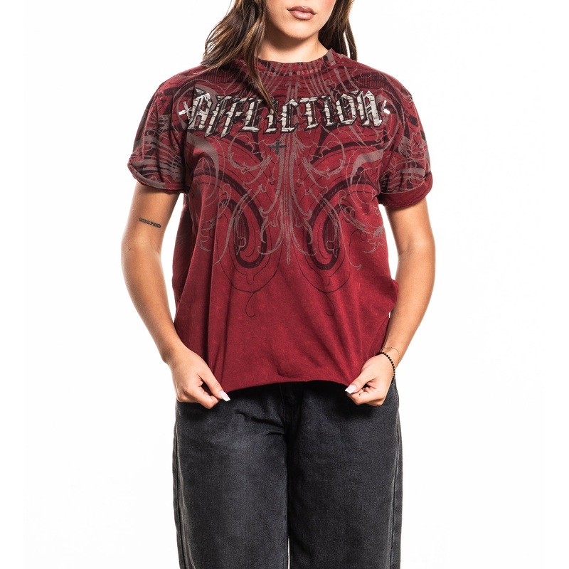 Divine Sorrow Tee|SYRAH LAVA WASH|XS|S|M|L|XL|2X