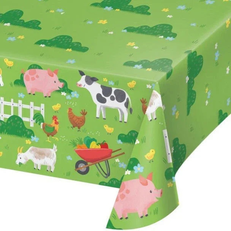 Farm Animals Paper Tablecloth 54 x 102 | 1 ct