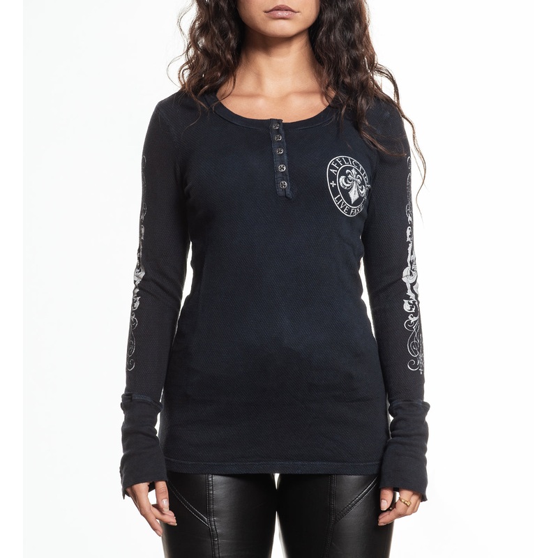 Simulation LS Henley|BLACK LAVA WASH|XS|S|M|L|XL|2X
