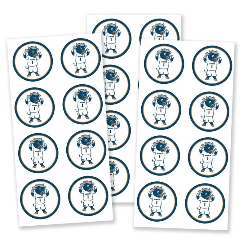 USU Big Blue Logo Round Stickers 2 | 24 ct