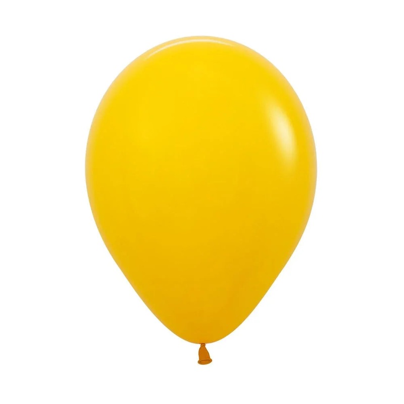 11 Sempertex Latex Balloon Pack, Honey Yellow | 100 ct