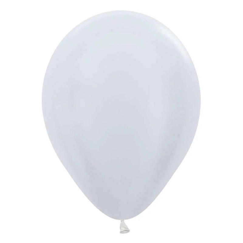 11 Sempertex Latex Balloon Pack, Pearl White | 100 ct