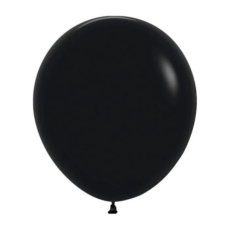 18 Sempertex Latex Balloon Pack, Black | 25 ct