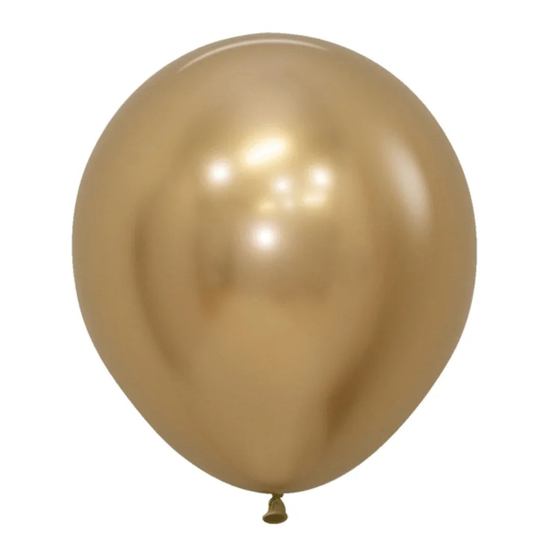 18 Sempertex Latex Balloon Pack, Reflex Gold | 15 ct