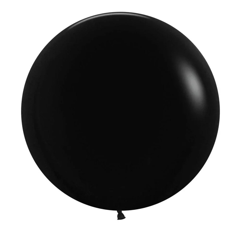 24 Sempertex Latex Balloon Pack, Black | 10 ct