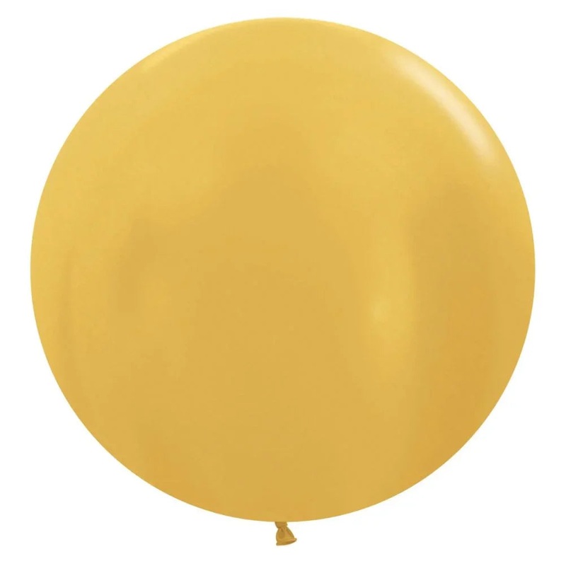 24 Sempertex Latex Balloon Pack, Metallic Gold | 10 ct