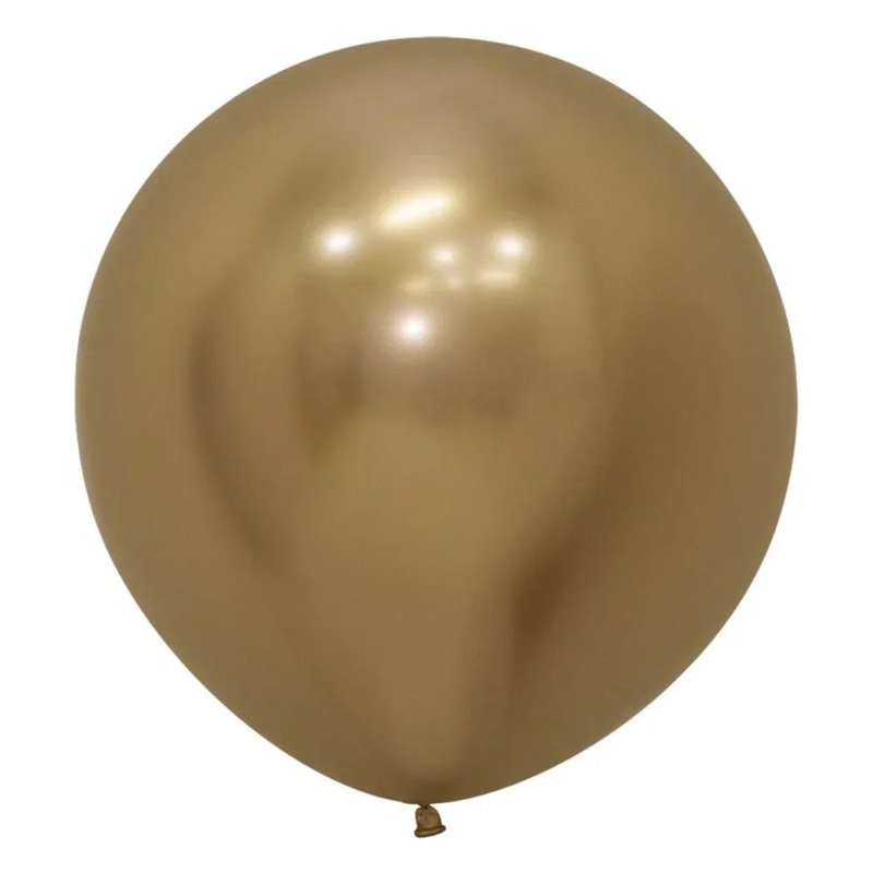 24 Sempertex Latex Balloon Pack – Reflex Gold | 10 ct.